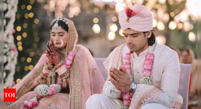 Neeraj Chopra Wedding News, Marriage Photos, Neeraj Chopra Wife Name, Images, Videos, Pictures | Neeraj Chopra ties knot with Himani Mor: 'Bound by love, happily ever after' | Off the field News - The Times of India