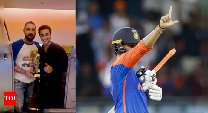 Abhishek Sharma shares heartfelt moment with Yuvraj Singh after Asia Cup triumph | Cricket News - The Times of India