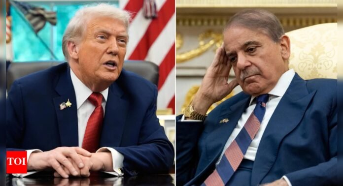 'Maybe somewhere in Oval Office': Did Trump keep Pakistan PM, army chief waiting - watch what he said - The Times of India