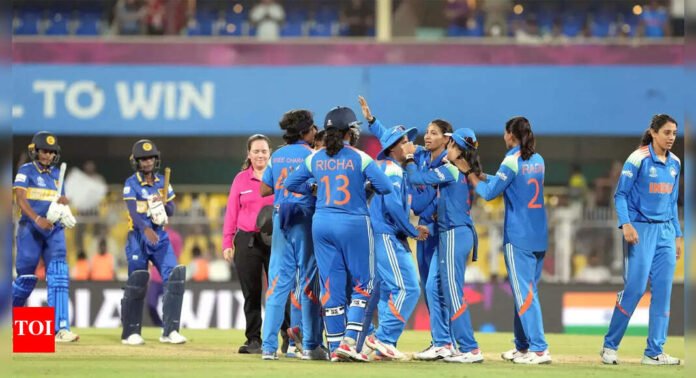 Women's ODI World Cup: Deepti Sharma leads India to 59-run win over Sri Lanka in opener | Cricket News - The Times of India