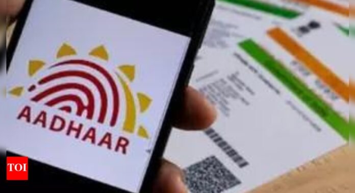 Aadhaar update charges hiked: Certain services cost more from October 1, biometric update fee for children waived – check details - The Times of India