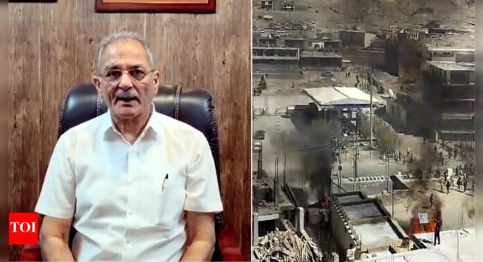 'Administration didn't worsen situation': Ladakh LG defends action amid violence; urges protestors to resume talks with Centre | India News - The Times of India