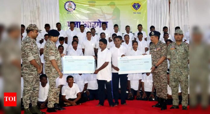 Chhattisgarh: 103 Reds, 49 with Rs 1cr bounty on their heads, surrender in Bastar | India News - The Times of India