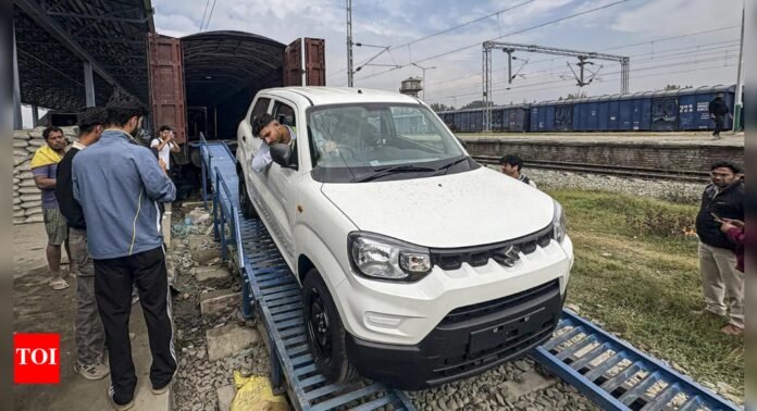 Watch video: Train to Kashmir delivers first batch of cars from factory; why it’s a game changer - The Times of India